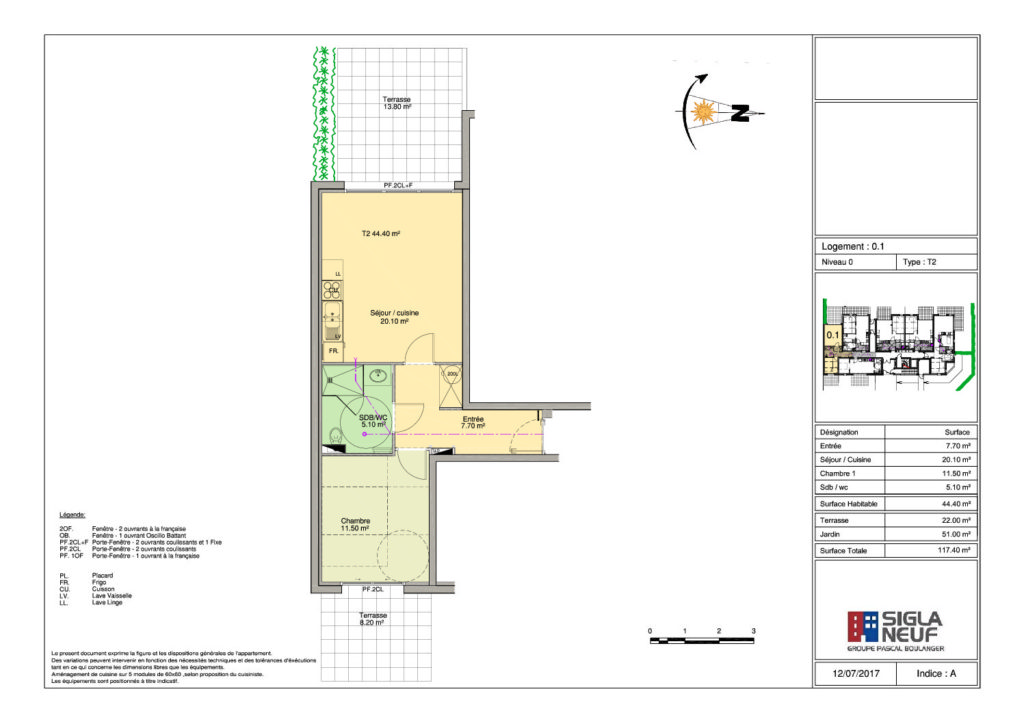 Plan Appartement Neuf Hardelot Hermione Siglaneuf